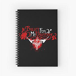 best selling logo heavy metal band bullet for my valentine Spiral Notebook