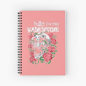 Bullet For My Valentine - Skull and Roses  Spiral Notebook