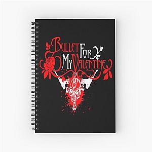 logo bullet for my valentine band Spiral Notebook