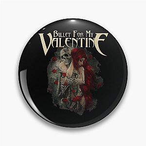 Bullet For My Valentine Skull Red Eyes Pin