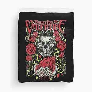 Bullet For My Valentine Roses And Heart Black Gift Duvet Cover