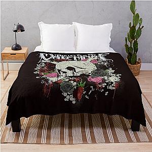 Bullet for My Valentine Skull and Roses Throw Blanket