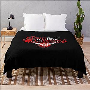 best selling logo heavy metal band bullet for my valentine Throw Blanket