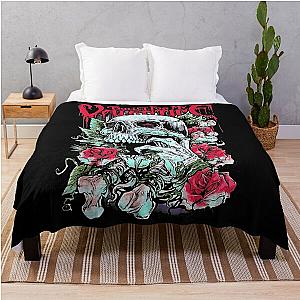 Roses Skull Bullet For My Valentine Throw Blanket