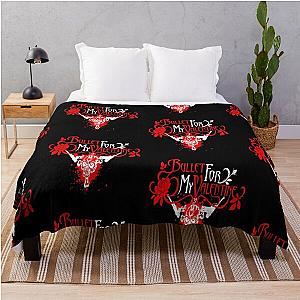 logo bullet for my valentine band Throw Blanket