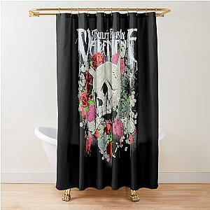 Bullet for My Valentine Skull and Roses Gift Men Shower Curtain