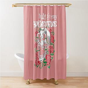 Bullet For My Valentine - Skull and Roses  Shower Curtain