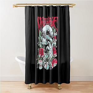 Roses Skull Bullet For My Valentine Shower Curtain