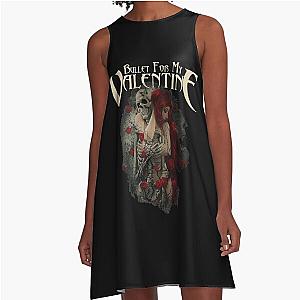 Bullet For My Valentine Skull Red Eyes A-Line Dress