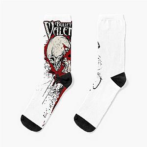 Music Vintage Bullet For My Valentine Two Skull Gift Music Fans Socks