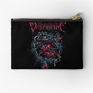 Music Vintage Retro Bullet For My Valentine Skull Red Eyes Sweatshirt Love You Fans Zipper Pouch