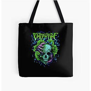 Vintage Retro Bones Valentine Green Gifts Best Men All Over Print Tote Bag