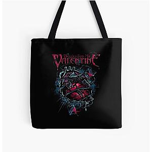 Music Vintage Retro Bullet For My Valentine Skull Red Eyes Sweatshirt Love You Fans All Over Print Tote Bag