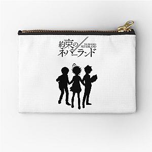 Yakusoku no Neverland - Main Characters (Black Edition) Zipper Pouch