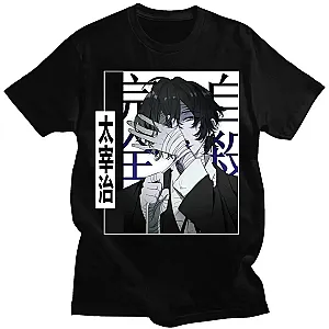 Funny Comics Bungou Stray Dogs Fashion Dazai Osamu T-shirt