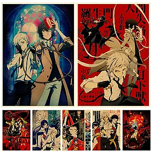 Bungou Stray Dogs Anime Decor For Home Retro Poster