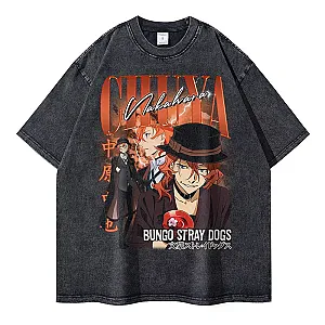 Nakahara Chuuya Bungo Stray Dogs Vintage T-shirt