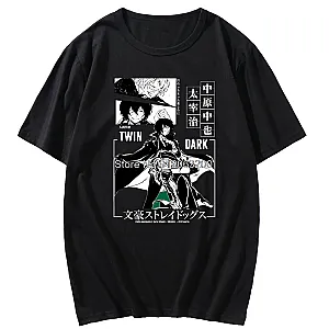 Bungou Stray Dogs Chuuya Nakahara Anime Twin Dark T-shirts