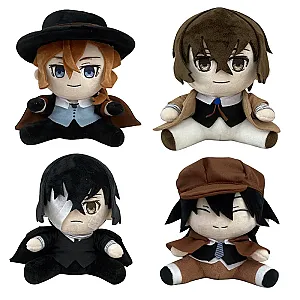 20cm Bungou Stray Dogs Set Edogawa Rampo Nakahara Dazai Osamu Plush