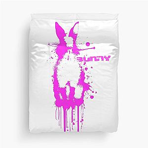 Pink Bunny - Banksy Stencil Style Duvet Cover