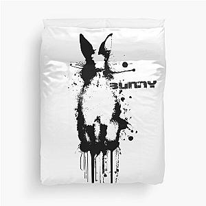 Black Bunny - Banksy Stencil Style Duvet Cover