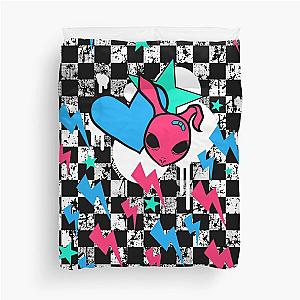 Rock Bunny Checkerboard (Light Version) Duvet Cover