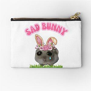 Sad Hamster, Sad Bunny Zipper Pouch