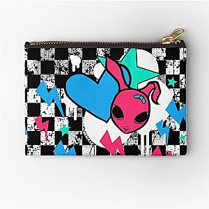 Rock Bunny Checkerboard (Light Version) Zipper Pouch