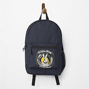 Funny Bunny Hop till you Drop Design Backpack