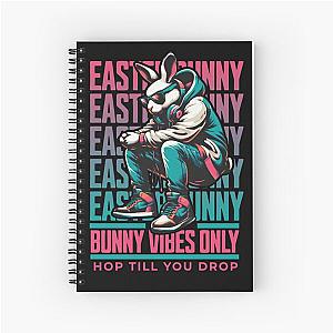 Easter Streetwear 'Bunny Vibes Only' Urban Hipster Tee Spiral Notebook