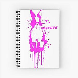 Pink Bunny - Banksy Stencil Style Spiral Notebook