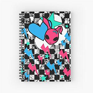 Rock Bunny Checkerboard (Light Version) Spiral Notebook