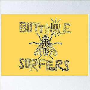 Butthole Surfers Fly (black) Poster