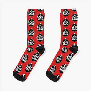 Butthole Surfers (red BG) Socks