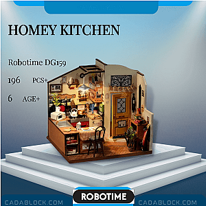 Robotime DG159 Homey Kitchen Creator Expert