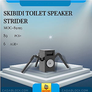 MOC Factory 89295 Skibidi Toilet Speaker Strider Movies and Games