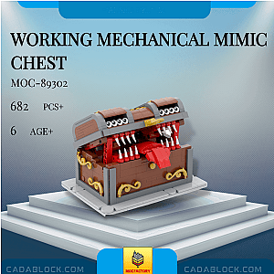 MOC Factory 89302 Working Mechanical Mimic Chest Creator Expert