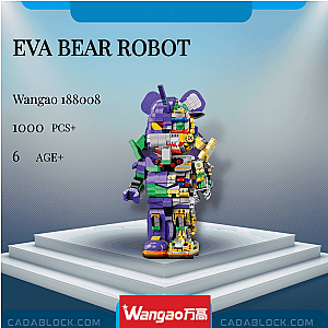 Wangao 188008 EVA Bear Robot Creator Expert