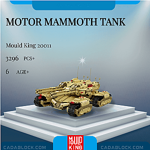 MOULD KING 20011 Motor Mammoth Tank Military