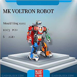 MOULD KING 15037 MK Voltron Robot Movies and Games