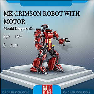 MOULD KING 15038 MK Crimson Robot With Motor Movies and Games