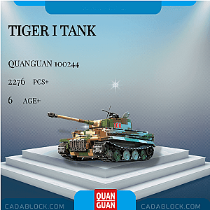 QUANGUAN 100244 Tiger I Tank Military