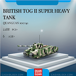 QUANGUAN 100241 British TOG II Super Heavy Tank Military