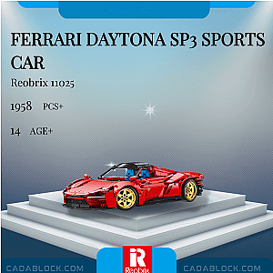 REOBRIX 11025 Ferrari Daytona SP3 Sports Car Technician
