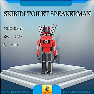 MOC Factory 89337 Skibidi Toilet Speakerman Movies and Games