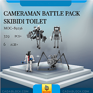 MOC Factory 89256 Cameraman Battle Pack Skibidi Toilet Movies and Games