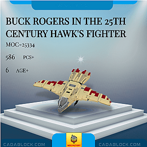 MOC Factory 25334 Buck Rogers in the 25th Century Hawk's Fighter Space