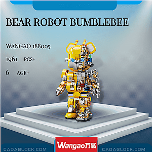 Wangao 188005 Bear Robot Bumblebee Creator Expert