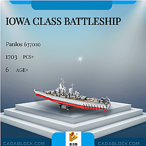 PANLOSBRICK 637010 Iowa Class Battleship Military