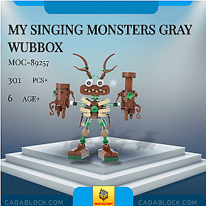 MOC Factory 89257 My Singing Monsters Gray Wubbox Movies and Games